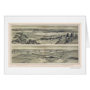Gran Cañón de la impresión 1882 del Mt. Trumbul