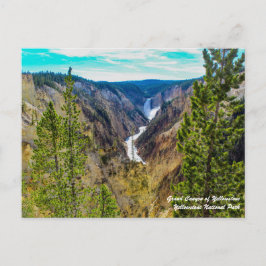 Gran Cañón de la postal de Yellowstone