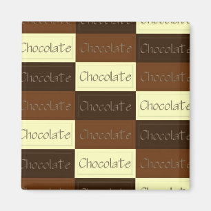Gran cantidad de imán de chocolate