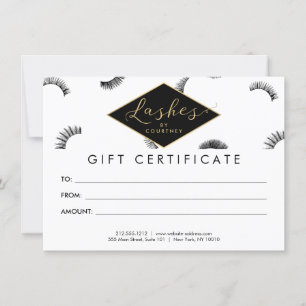 Gran cantidad de Lash Lash Salon Tarjeta Regalo Bl