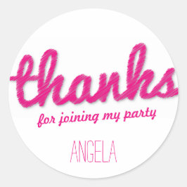 Gran Chica de boceto gracias a los Pegatinas de la