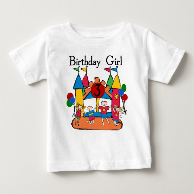 Gran Chica de Bonza 3er cumpleaños camisetas y reg (Anverso)