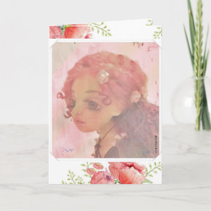 Gran Chica ocular - Tarjeta de cumpleaños de humil