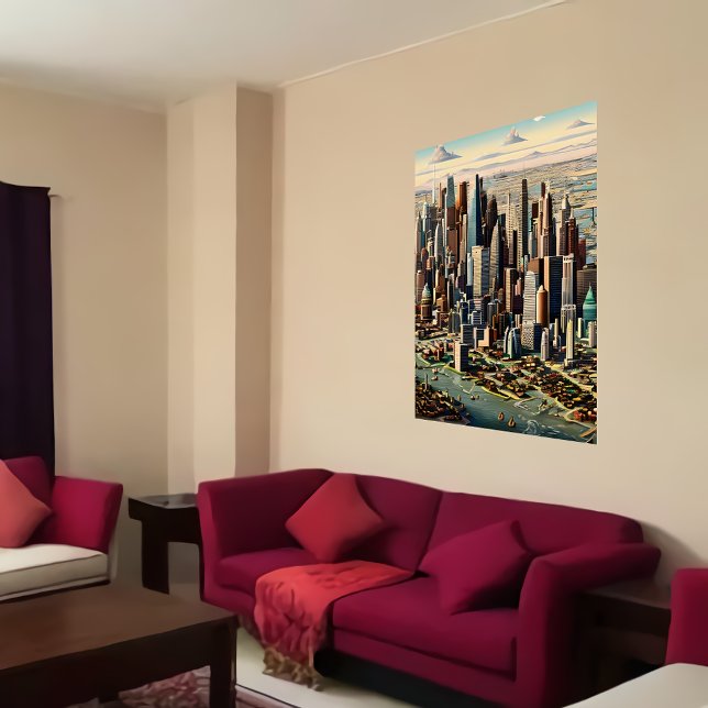 Gran Ciudad Americana | Poster de arte de IA (Subido por el creador)