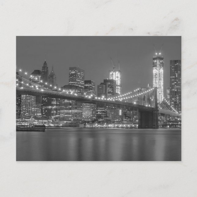 Gran Ciudad en la postal nocturna (Anverso)