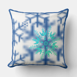 Gran cojín de tiro al aire libre en invierno