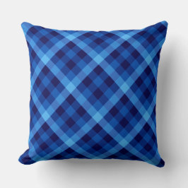 Gran Cojín decorativo de Cute Retro Ocean Blue Pla