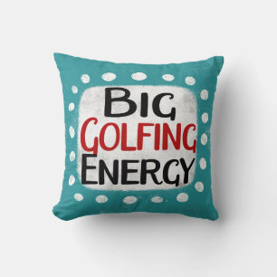 Gran Cojín decorativo de energía de golf