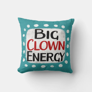 Gran Cojín decorativo de energía de payaso