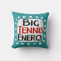 Gran Cojín decorativo de energía del tenis