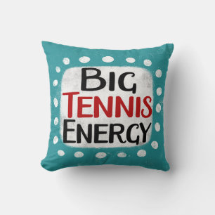 Gran Cojín decorativo de energía del tenis