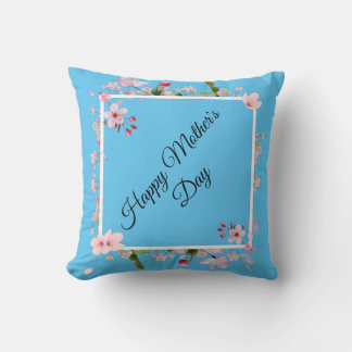 Gran Cojín decorativo del Día de la Madre con flor