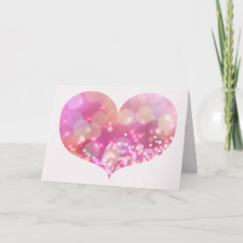 Gran Corazón Espumoso Rosa | Tarjeta de felicitaci