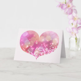 Gran Corazón Espumoso Rosa | Tarjeta de felicitaci