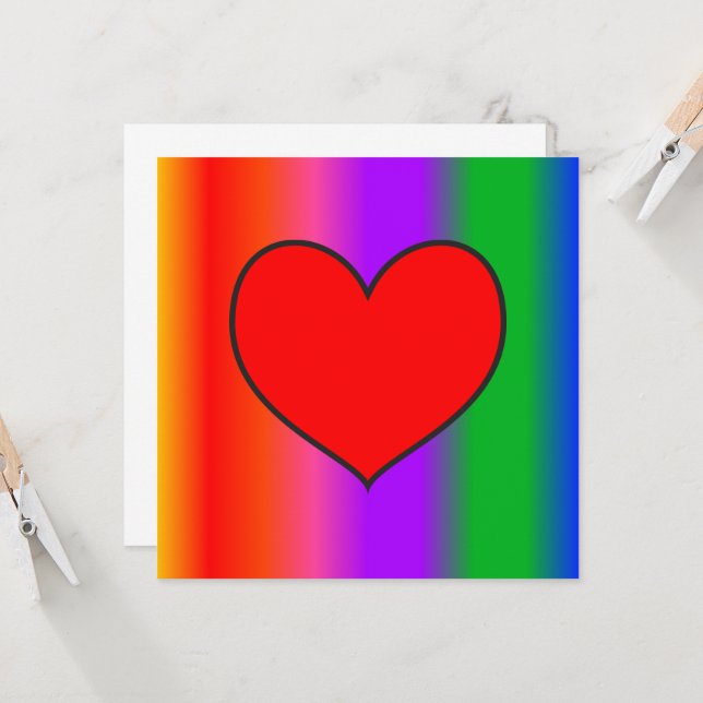 Gran corazón rojo (Anverso/Reverso In Situ)