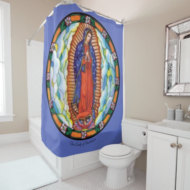 Gran Cortina de ducha azul de Nuestra Señora de Gu (In situ)