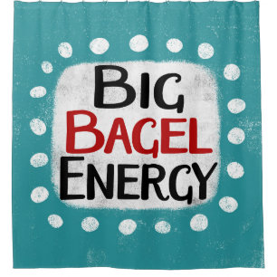 Gran cortina de ducha de energía de Bagel