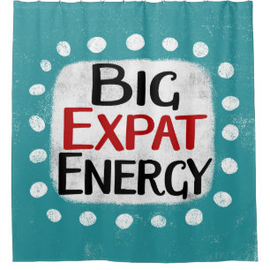 Gran cortina de ducha de energía de Expat