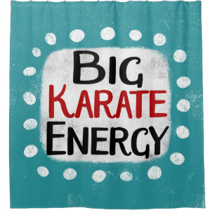 Gran cortina de ducha de energía de karate