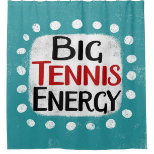 Gran cortina de ducha de energía de tenis