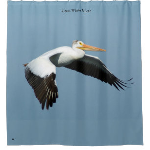 Gran cortina de ducha Pelican blanca