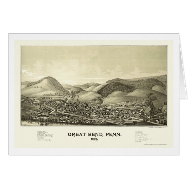 Gran curva, mapa panorámico del PA - 1887 (Anverso (Horizontal))