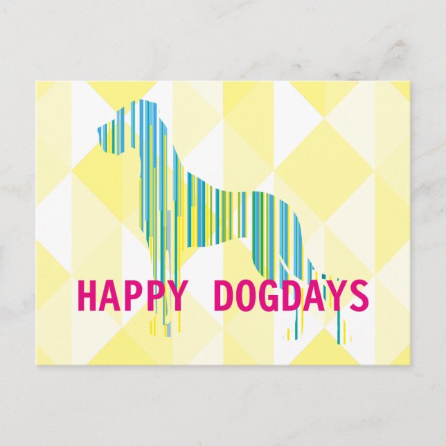 Gran Dán Perros Días Tarjeta Postal (Anverso)