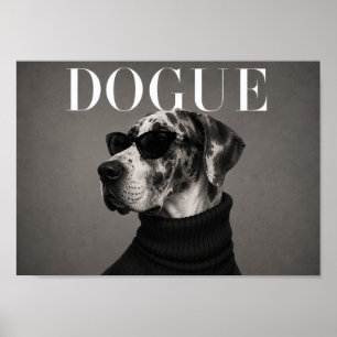 Gran Danés Estilo Chic Arte Impreso Perro
