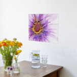 Gran Decoración Art Deco De Pared Dorada Floral<br><div class="desc">Esta gran pared de oro floral presenta una decoración Art Deco con una flor violeta audaz con Relieve metalizado dorado. La pintura original se realizó con tintas de alcohol conocidas por sus colores vivos.</div>