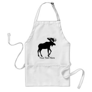 Gran delantal del diseño de los alces a modificar