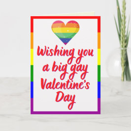 Gran Día Gay Tarjeta de San Valentín temática del 