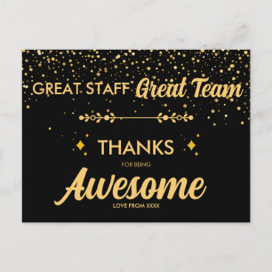 Gran Equipo Gran Personal Tarjeta de Agradecimient