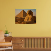 Gran Esfinge y Pirámides arte en la pared