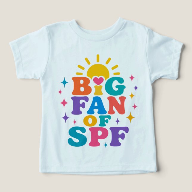 Gran fan de la protección solar SPF en verano (Diseño delantero )