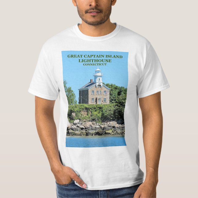 Gran faro de la isla del Capitán, camiseta CT (Anverso)