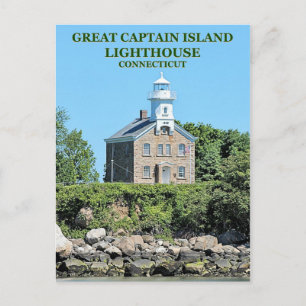 Gran faro de la isla del capitán, postal CT