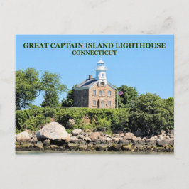 Gran faro de la isla del capitán, postal CT