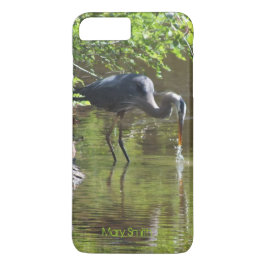Gran funda Blue Heron Drinking iPhone 7 Plus