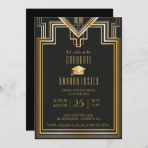 Gran Gatsby inspiró la tarjeta de la fiesta de