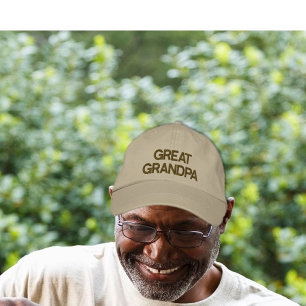 Gran gorra bordada del abuelo