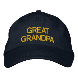 Gran gorra bordada del abuelo