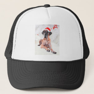 Gran Gorra de perro danés Feliz Navidad