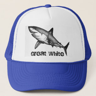 Gran gorra del tiburón blanco
