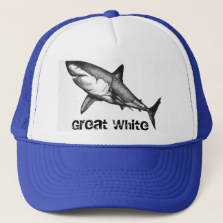 Gran gorra del tiburón blanco