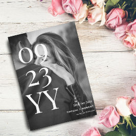 Gran guión negrita Guardar la tarjeta fotográfica 