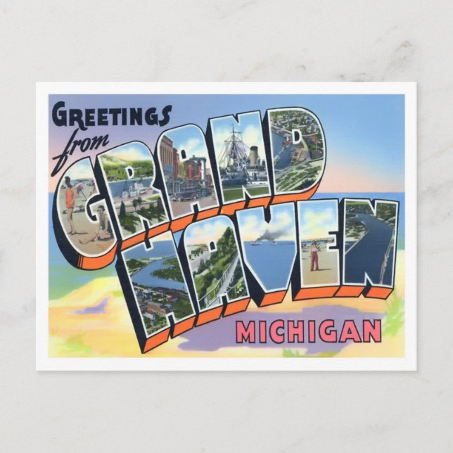 Gran Haven, la postal de las grandes letras de la  (Anverso)