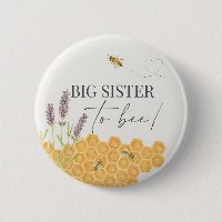 Gran hermana a la abeja, botón de abeja miel para