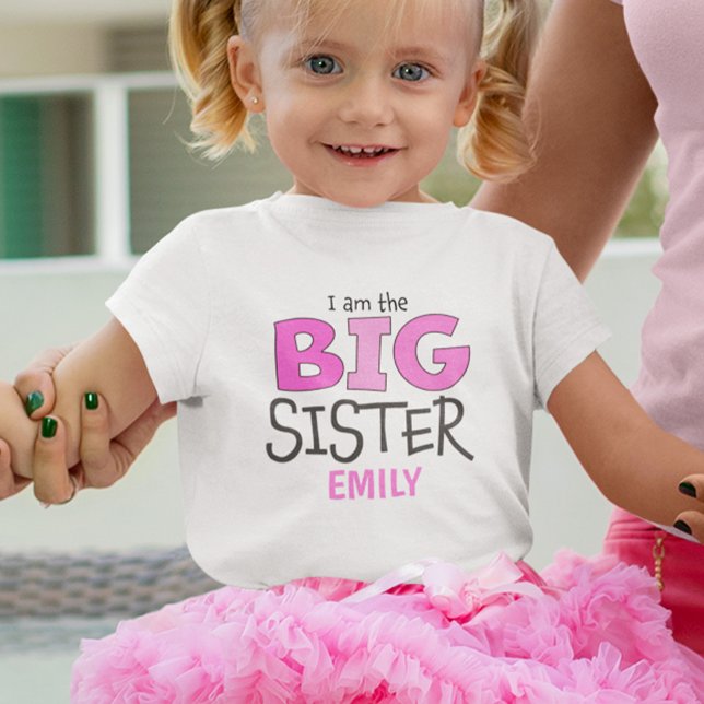Gran Hermana Camisa Chica Cute Whimsical Moderno (Subido por el creador)
