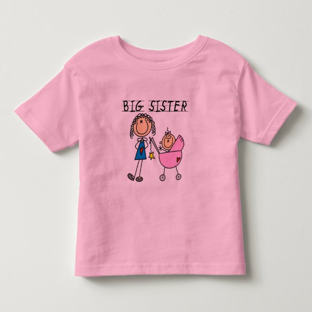 Gran Hermana con camisetas y regalos de hermanita (Anverso)