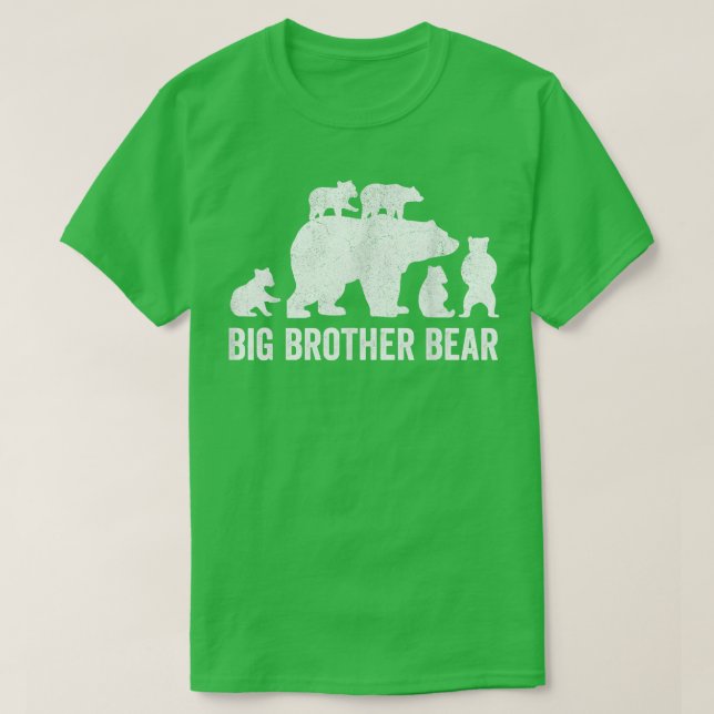 Gran Hermano Camisetas De Oso, Funny Cinco Hermano (Diseño del anverso)